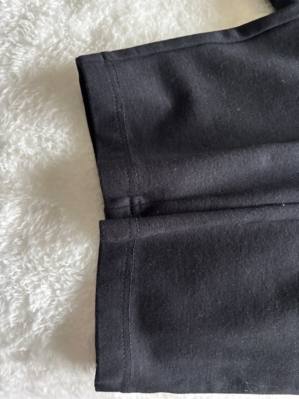 Women's Black Ponte Stretch Pants - Picture 5 of 5